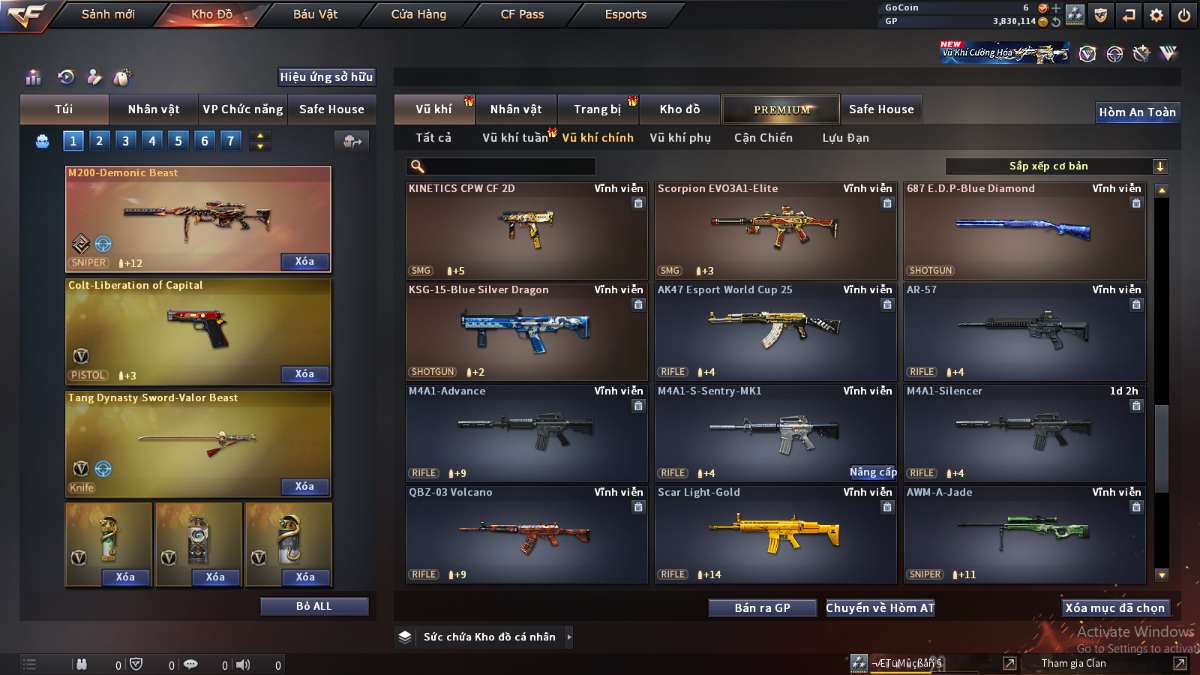 shop acc cf uy tin gia re